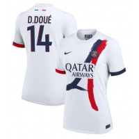 Camiseta Paris Saint-Germain Desire Doue #14 Segunda Equipación Replica 2024-25 para mujer mangas cortas